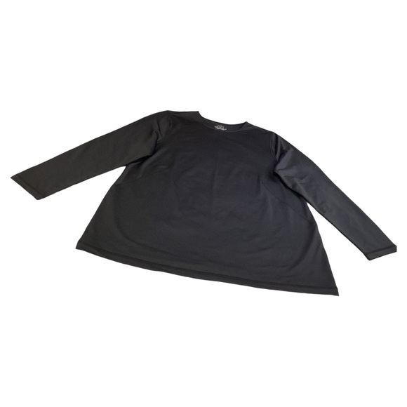 J. Jill Fit Women’s Rhodes Crew-Neck Tee Long Sleeves Stretch Black Shirt Sz XL - Picture 12 of 14